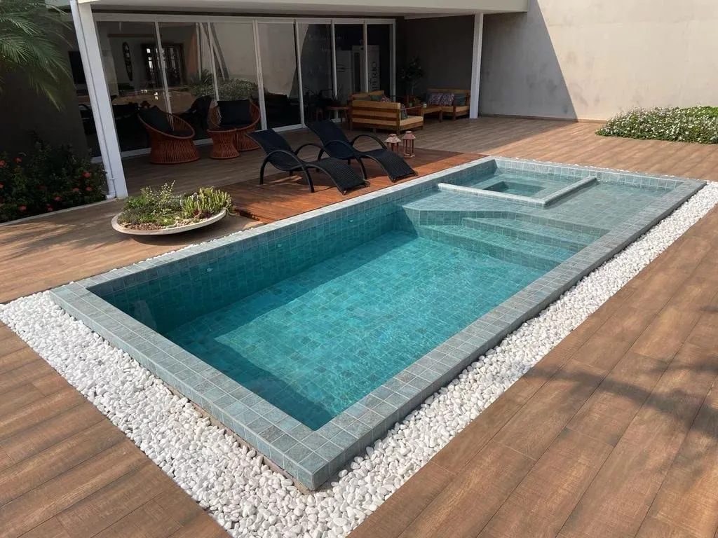 Elegance Praia Transparent fiberglass pool