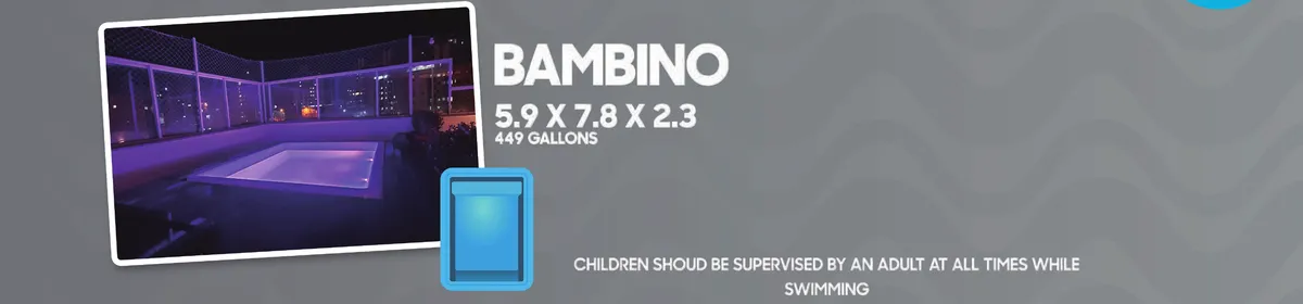 Exclusive Bambino fiberglass pool