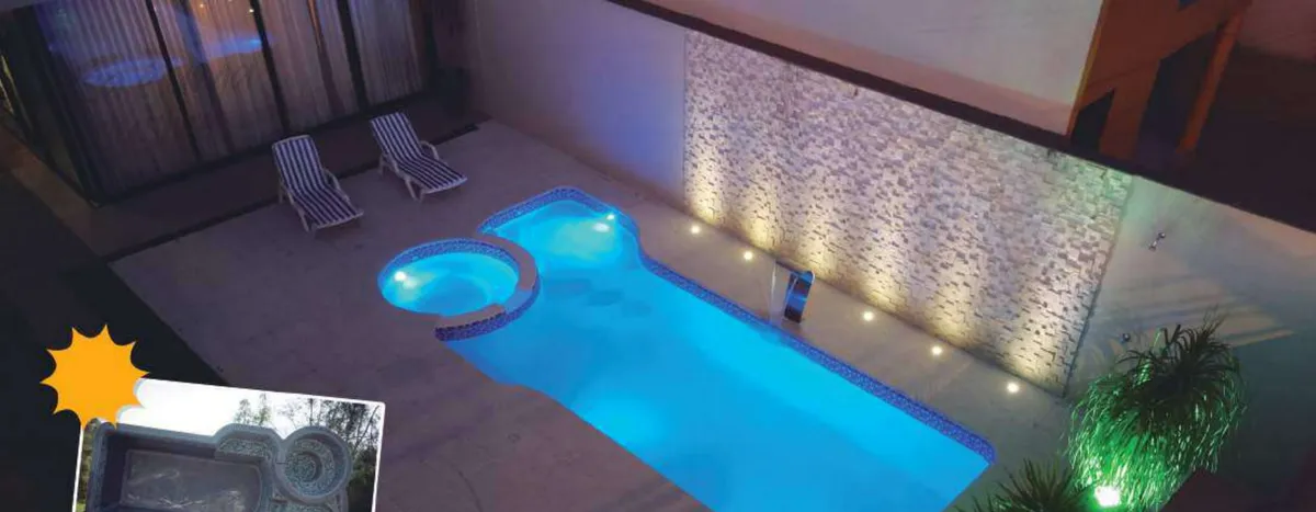 Exclusive Passione Spa fiberglass pool installed