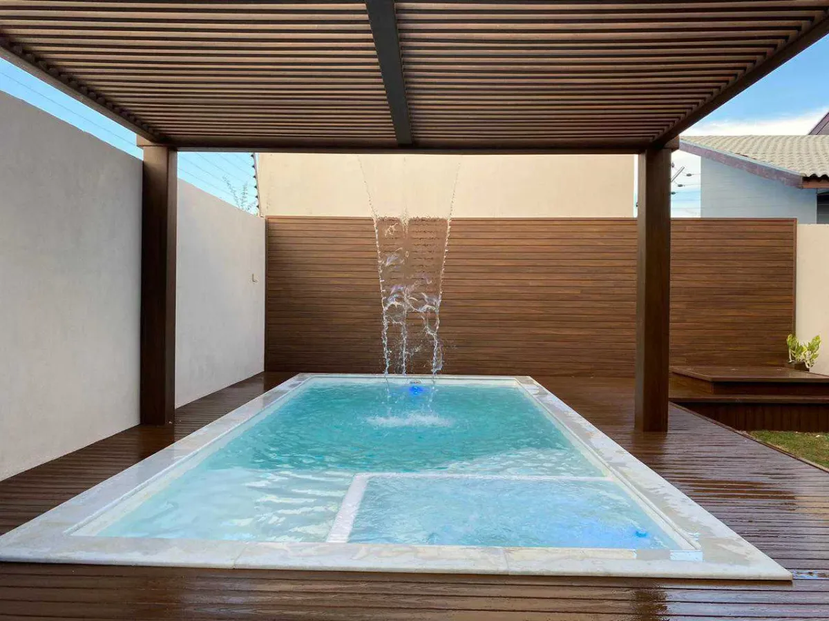 Kisol Infinity Spa fiberglass pool installed