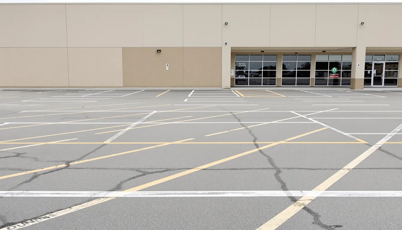 Commercial concrete parking lot installation — Kansas City metro