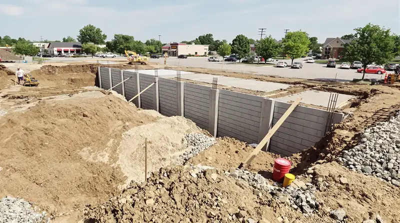 Commercial concrete foundation pour — full project scope in the Kansas City metro